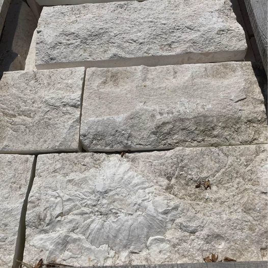 Beige Limestone Pitched Travertine Stone Wall Cladding