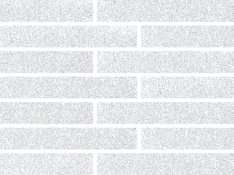 Offset brick building pattern